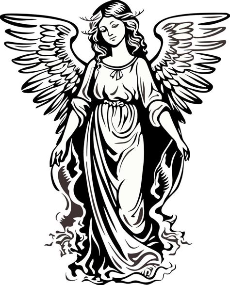 angel black and white images|angels black and white logo.